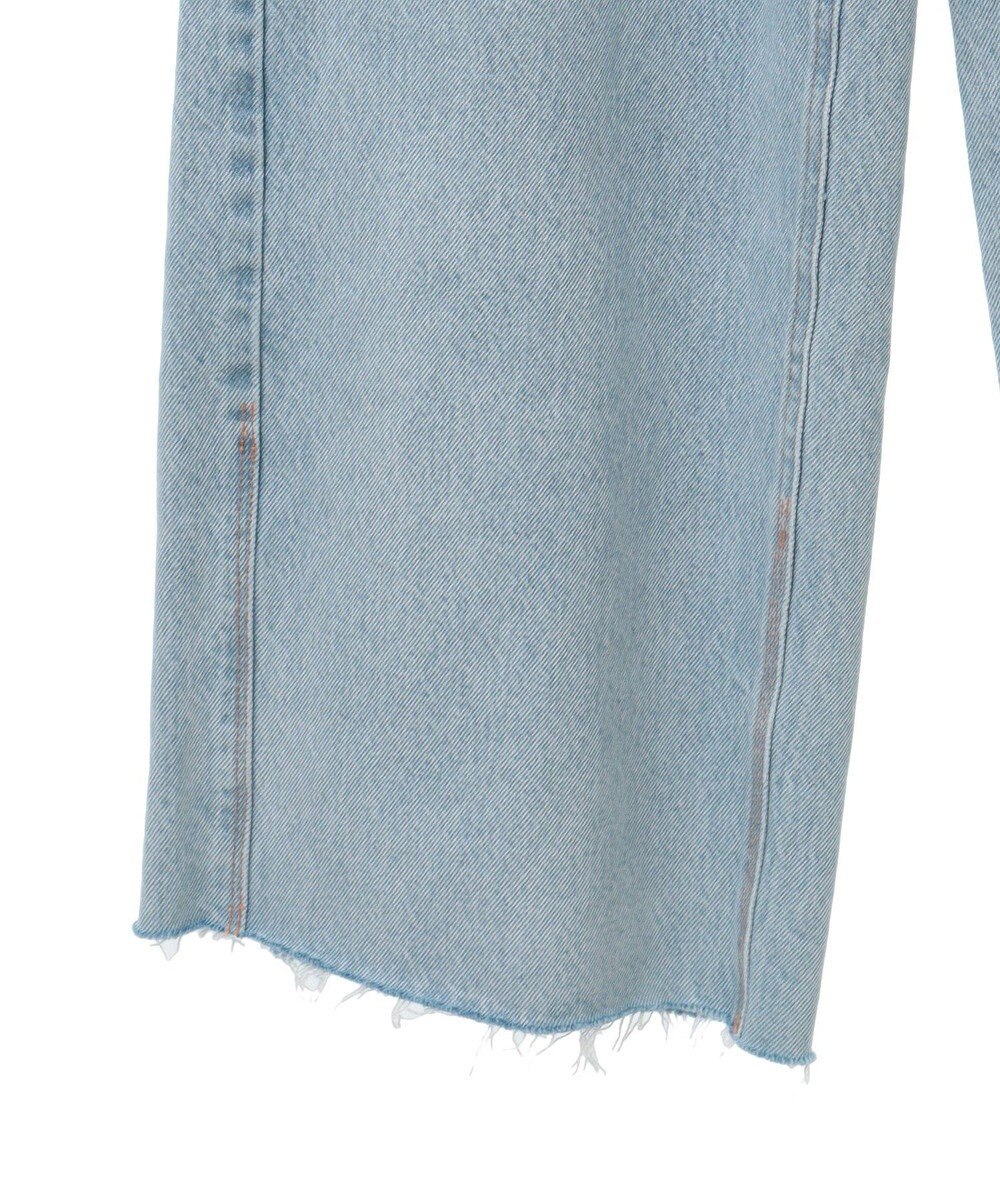 earth music&ecology セルフカットワイドデニムパンツ 