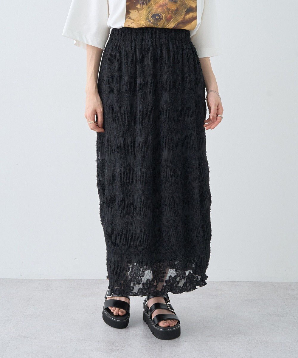 earth music&ecology マジョリカプリーツナロースカート 