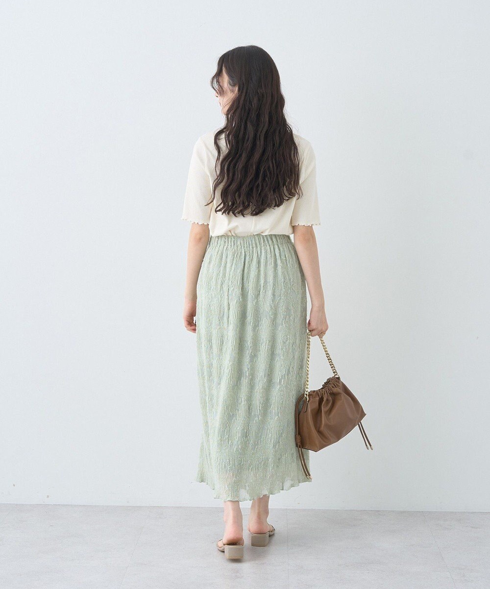 earth music&ecology マジョリカプリーツナロースカート 