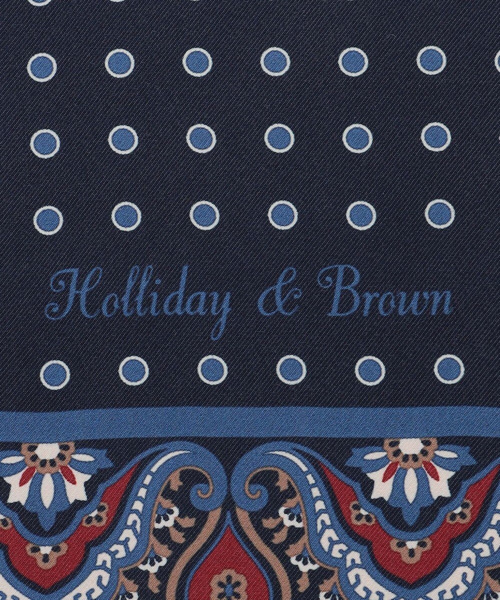 JOSEPH ABBOUD 【イタリア製・Holliday&Brown】バンダナプリント スカーフ 
