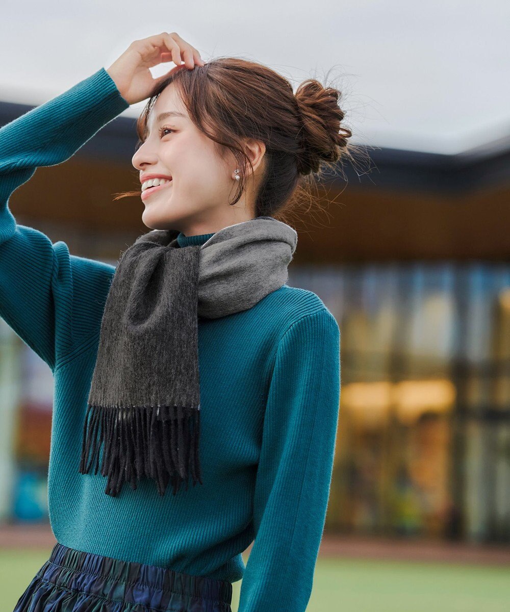 Tiaclasse 【ウール100％】リバーシブルマフラー 