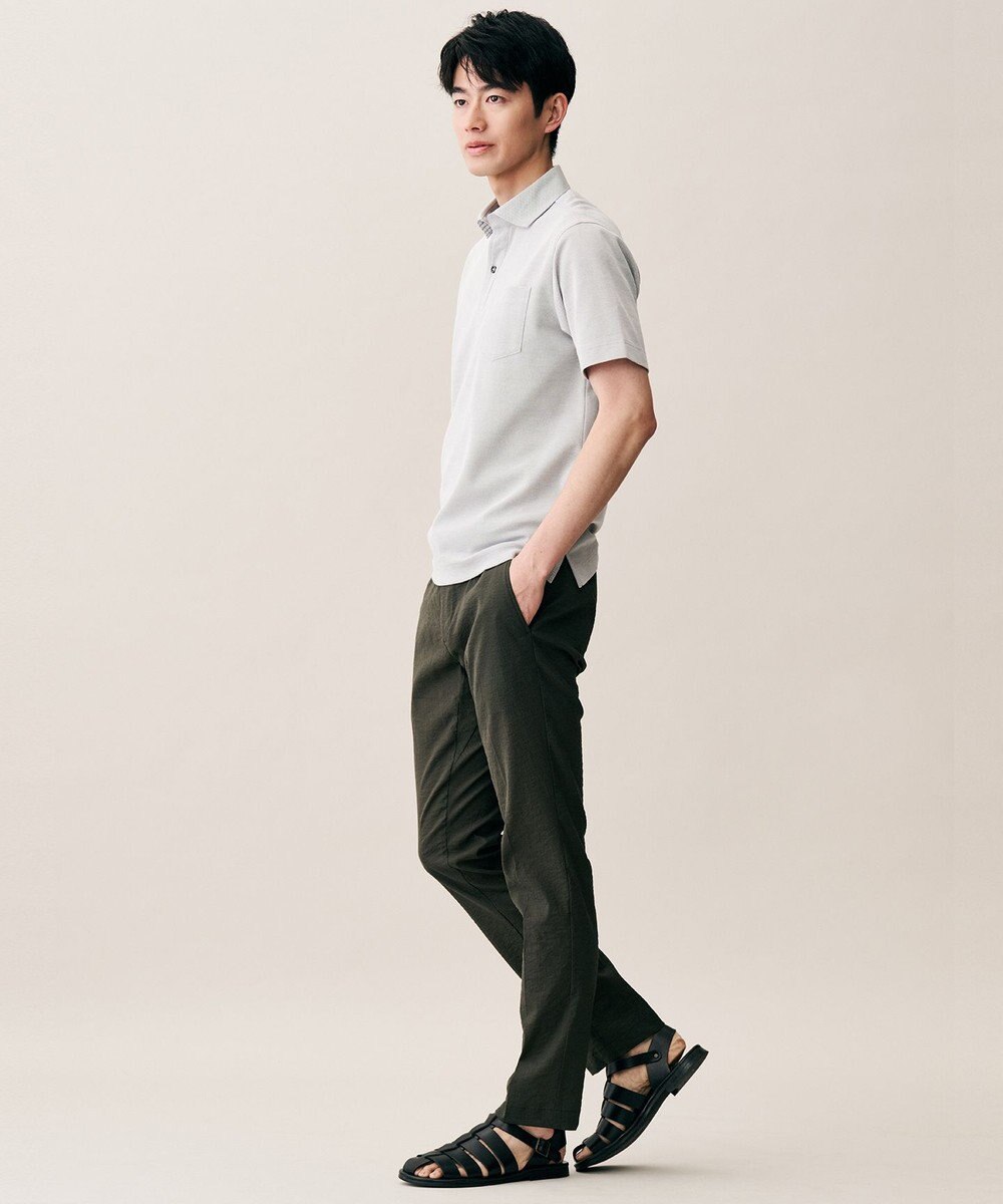 JOSEPH ABBOUD 【ウエストも伸びる!・ストレッチ】 ハイパワーピケストレッチ パンツ 26SSモデル 