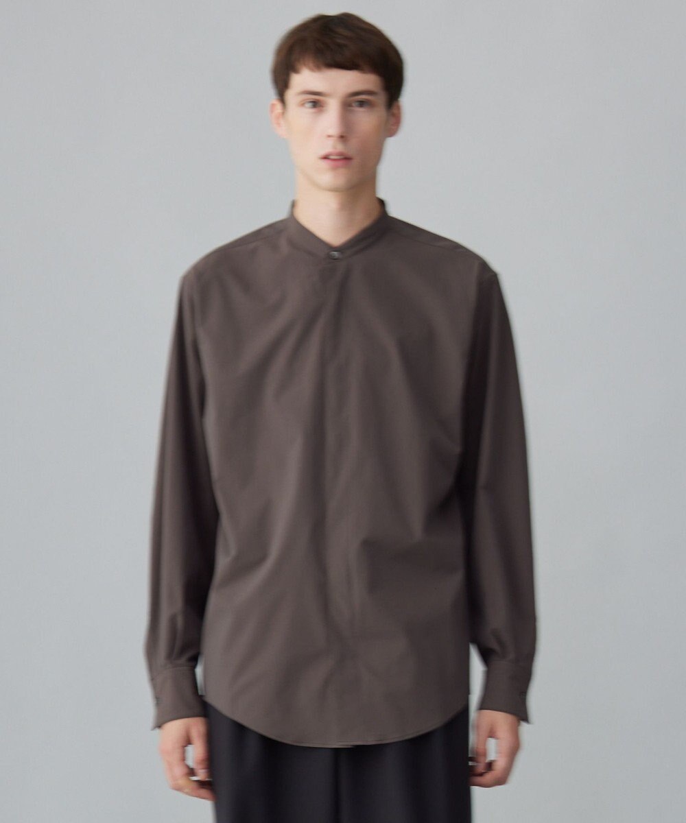 UNFILO MENS コンフォート バンドカラーシャツ  [24年秋冬商品] 