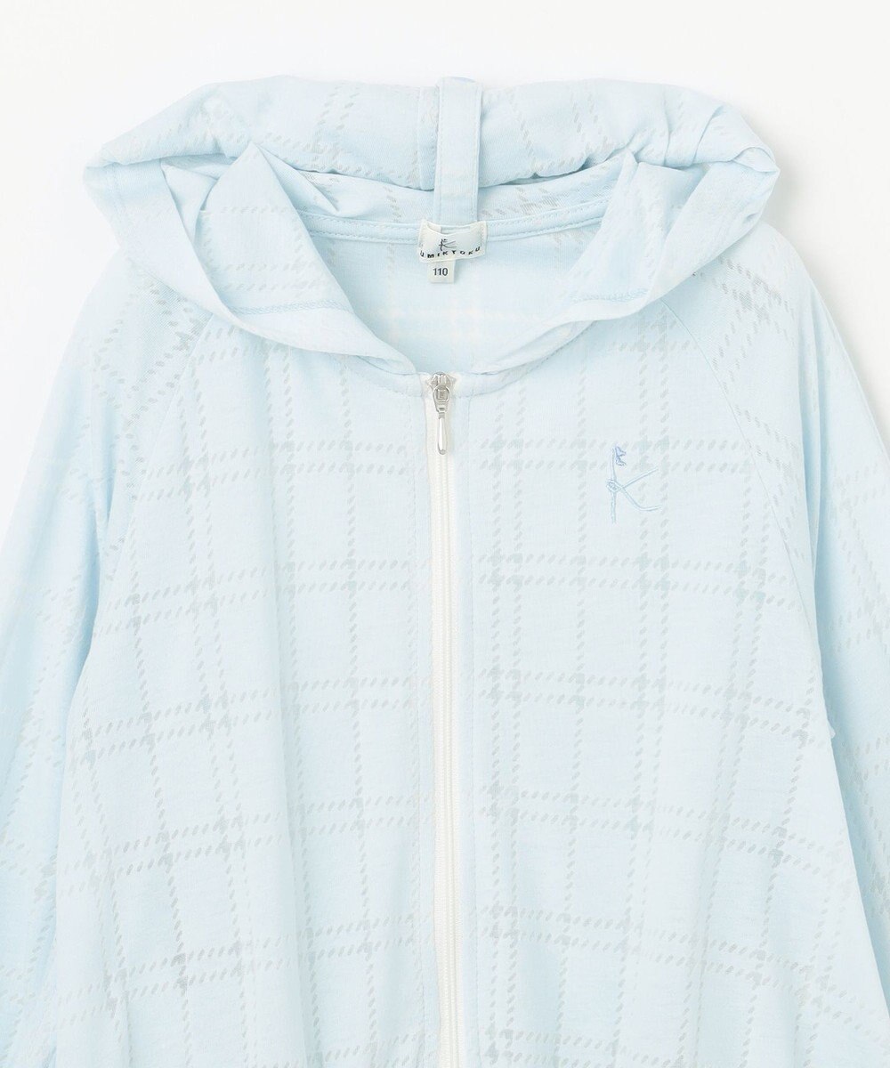 組曲 KIDS 【110-140㎝】【UVケア】オパールチェック パーカー 