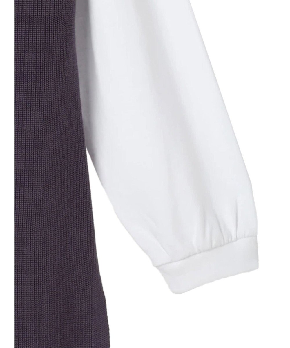 CRAFT STANDARD BOUTIQUE 【2点セット】洗える 60/2 14G片畦Vネックベスト+ロンTEE SET 