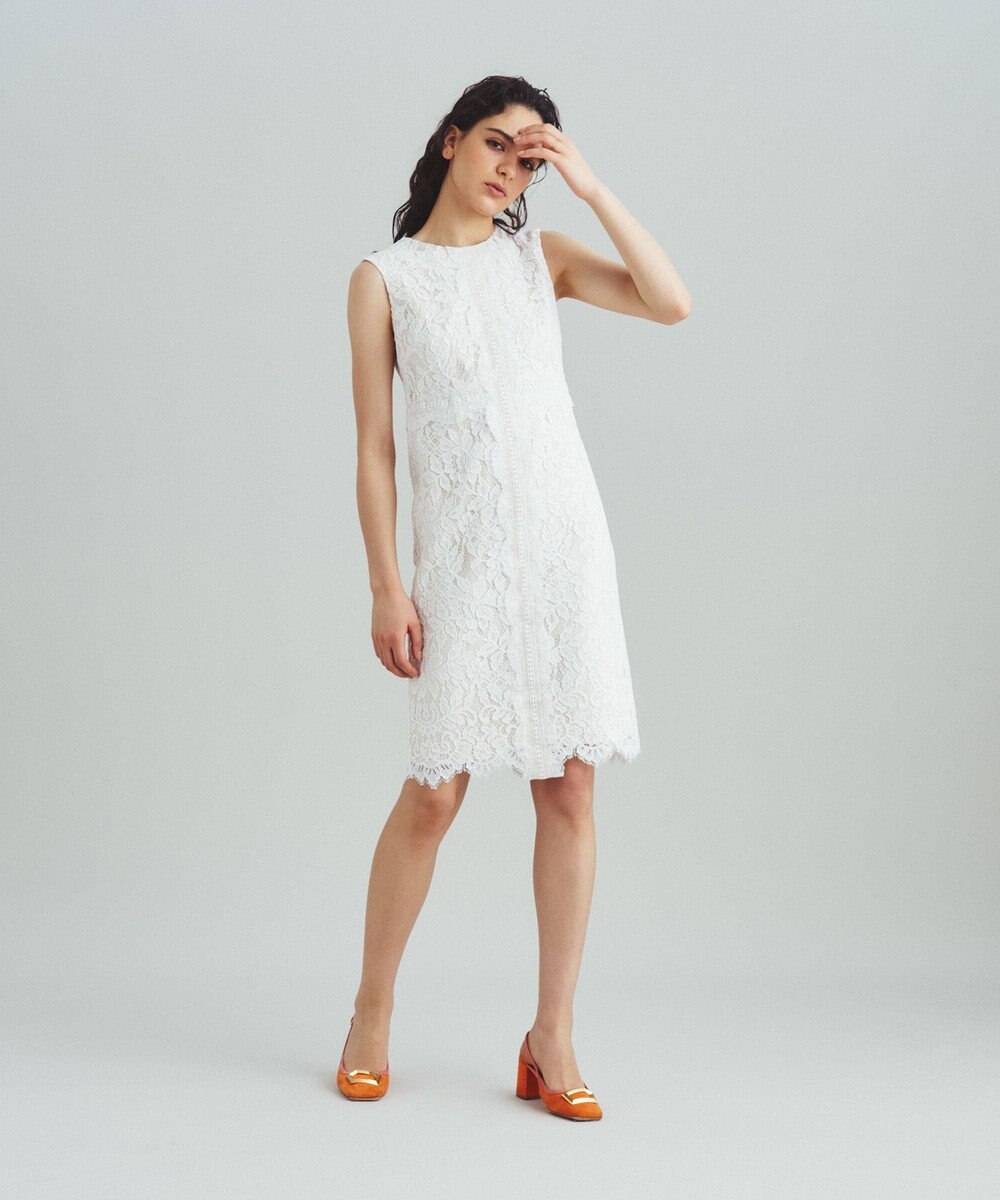 GRACE CONTINENTAL レースタイトドレス 