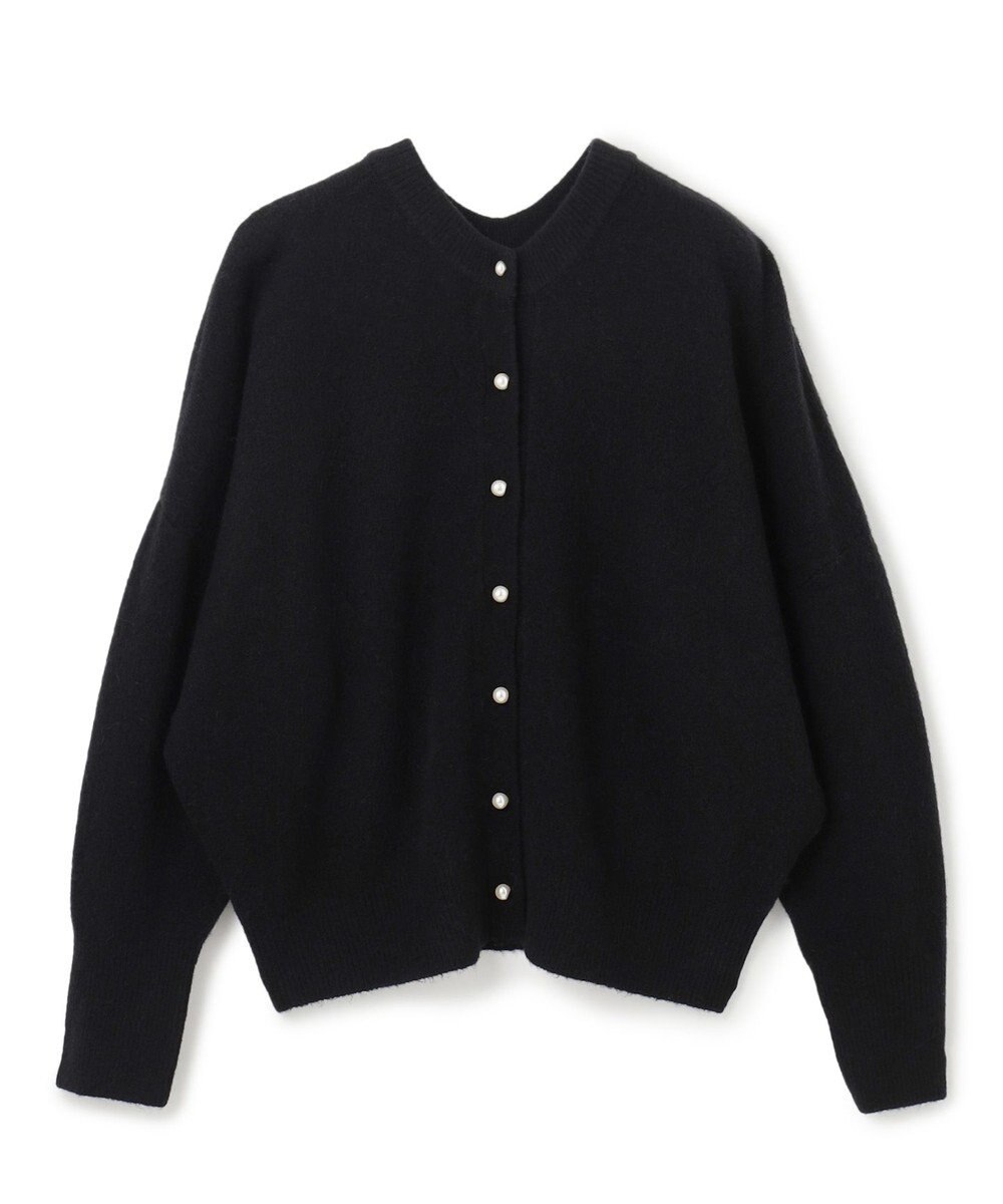 UNFILO 【新色追加/洗える】ふわふわニット パールボタンカーディガン 