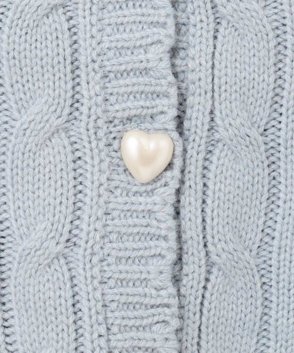 ANY KIDS ハート ニット カーディガン 