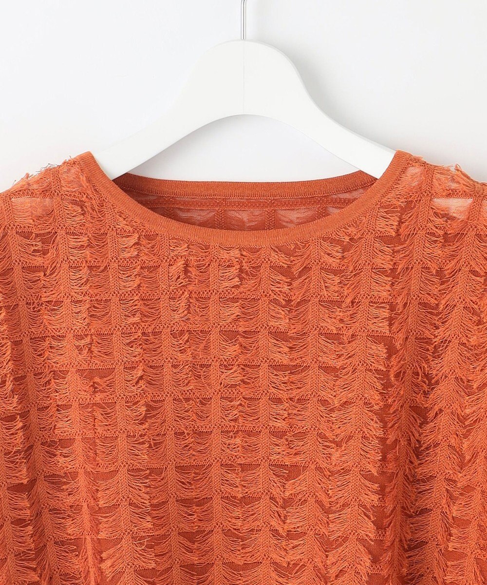 自由区 S 【セットアップ対応・洗える】シアーカットジャカード ニット 