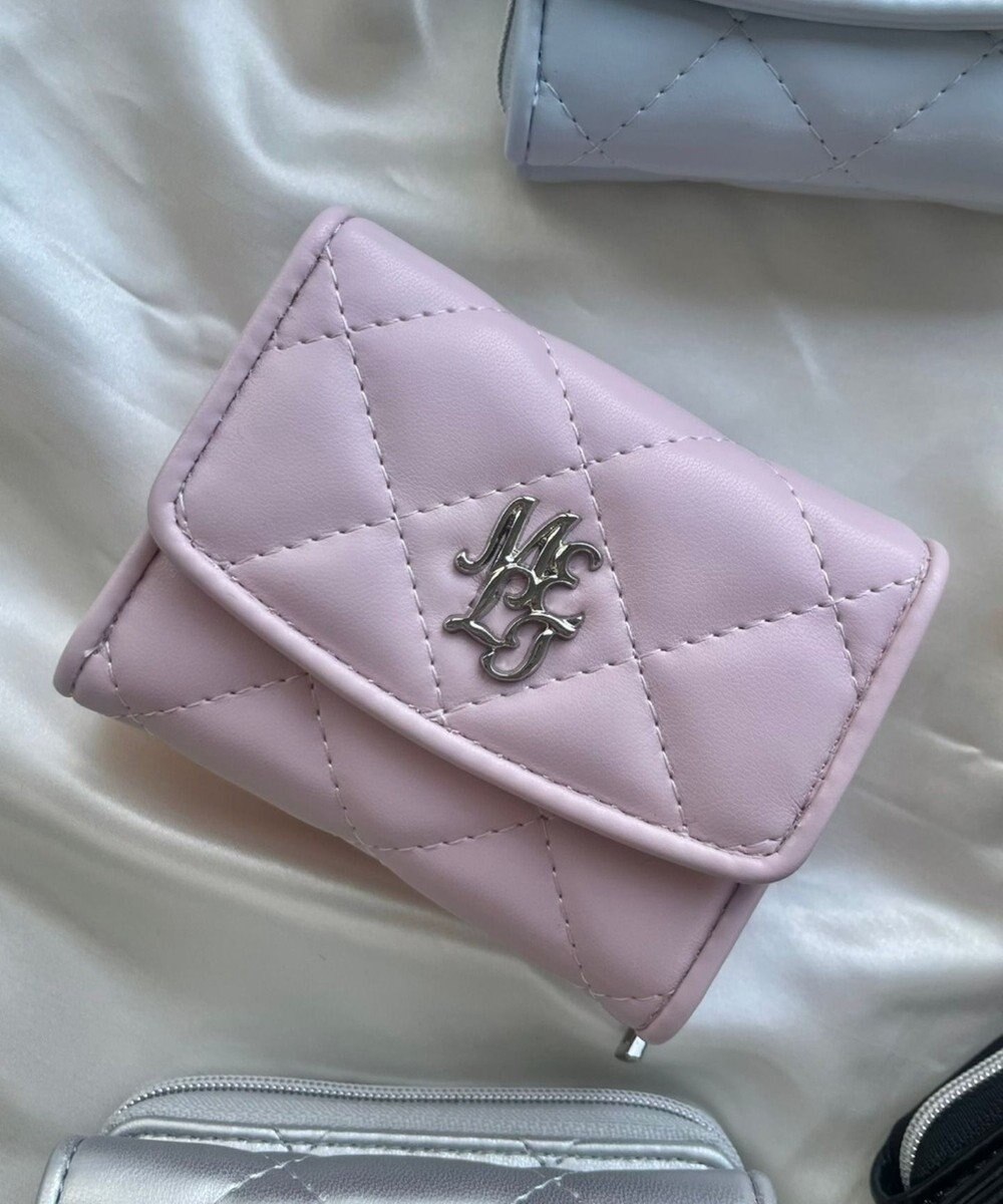 WEGO メタルロゴキルティングウォレット 