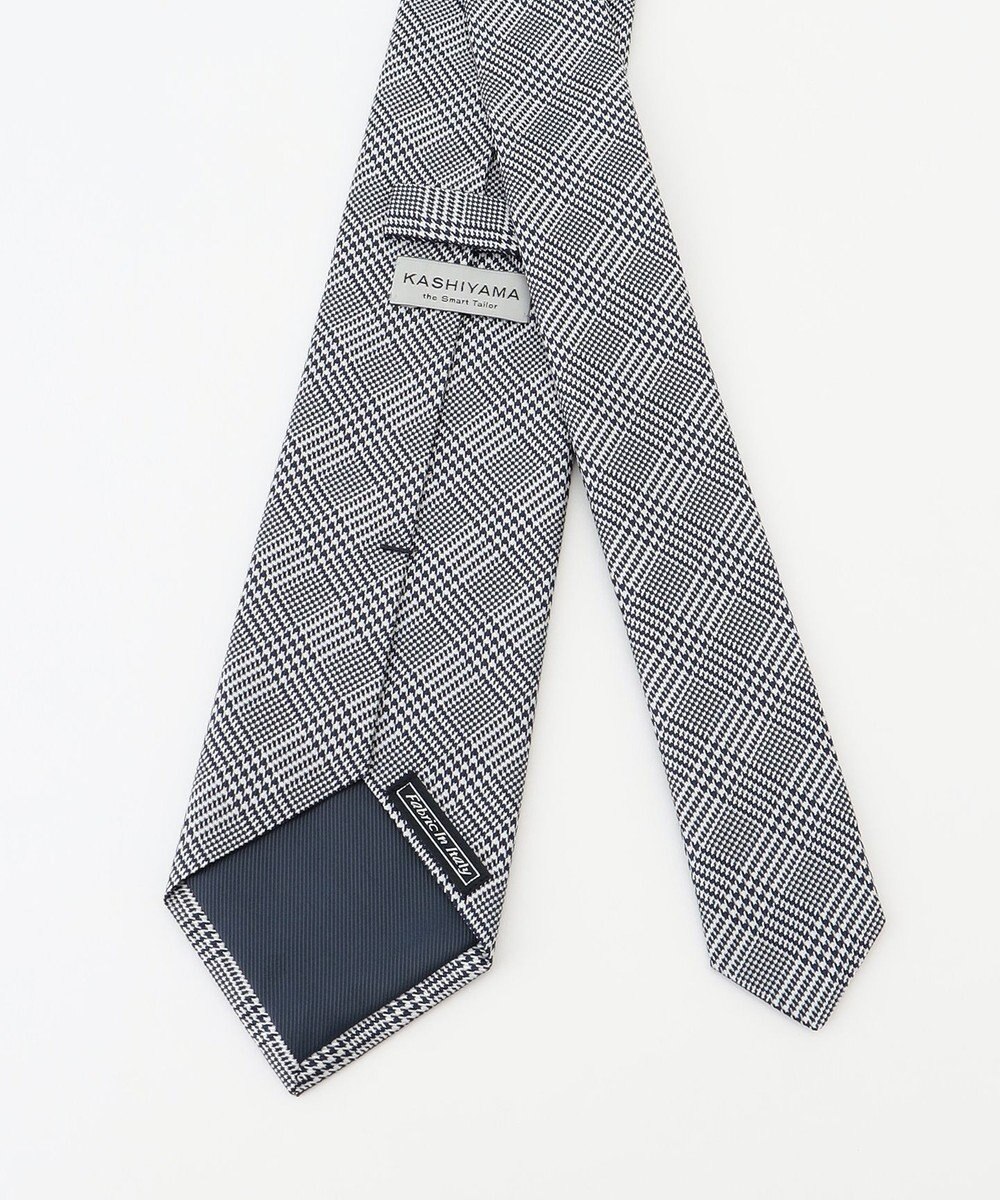 KASHIYAMA KASHIYAMAオリジナル【JAPAN MADE】グレンチェックネクタイ 