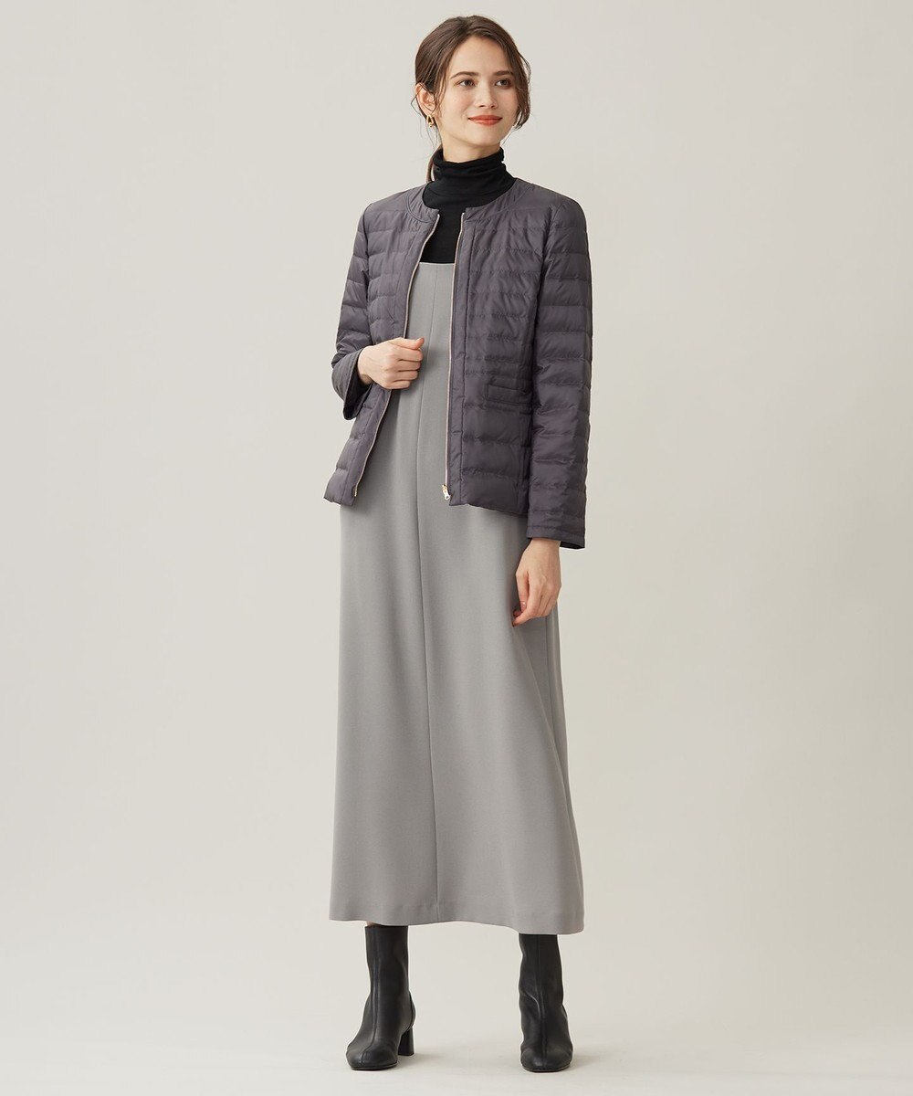 自由区 【洗える】リバーシブルライトダウン ジャケット 