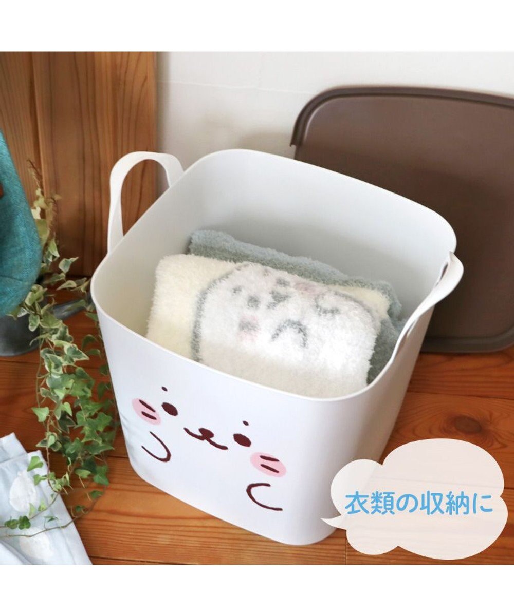 Mother garden しろたん 顔ぼん 蓋つきバスケット 