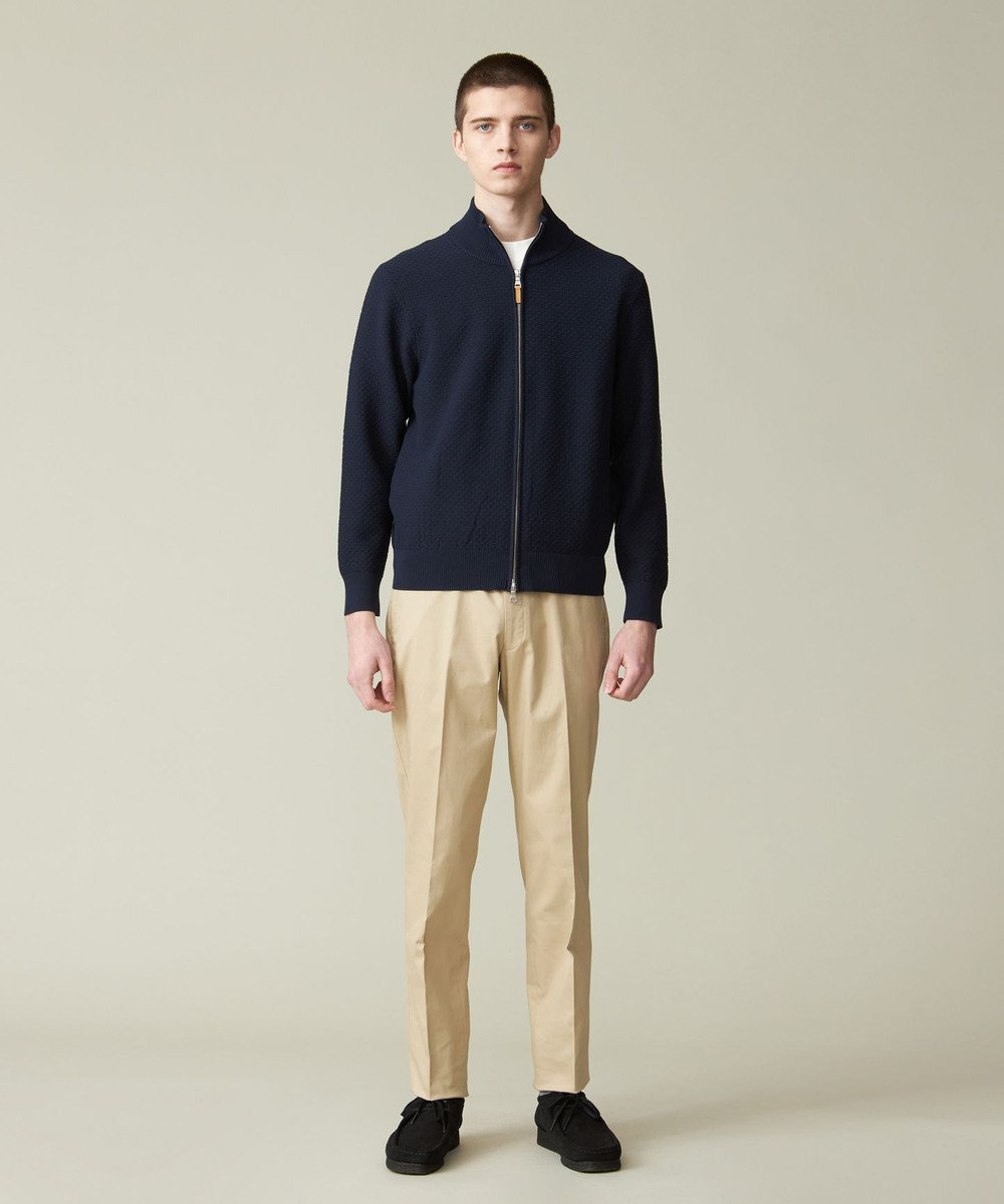 J.PRESS MEN 【KING SIZE】ハイツイストリンクス  フルジップ ニットカーディガン 