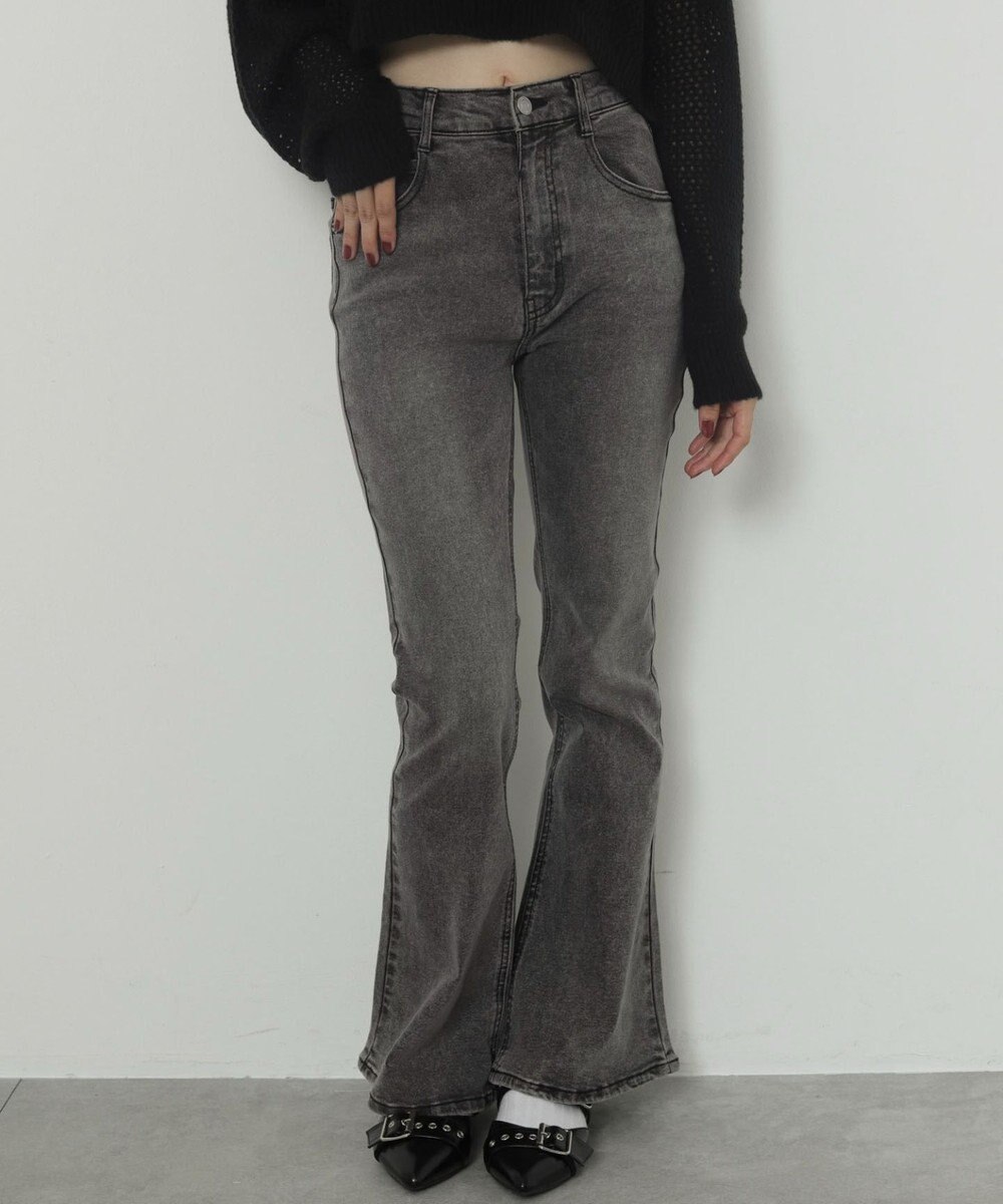WEGO ストレッチフレアデニムパンツ 