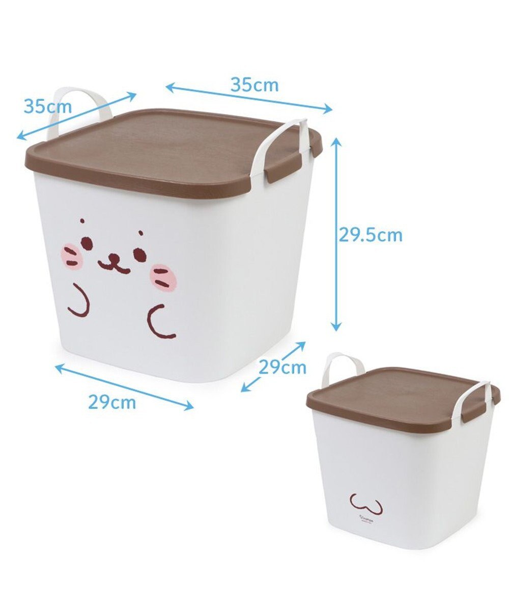 Mother garden しろたん 顔ぼん 蓋つきバスケット 