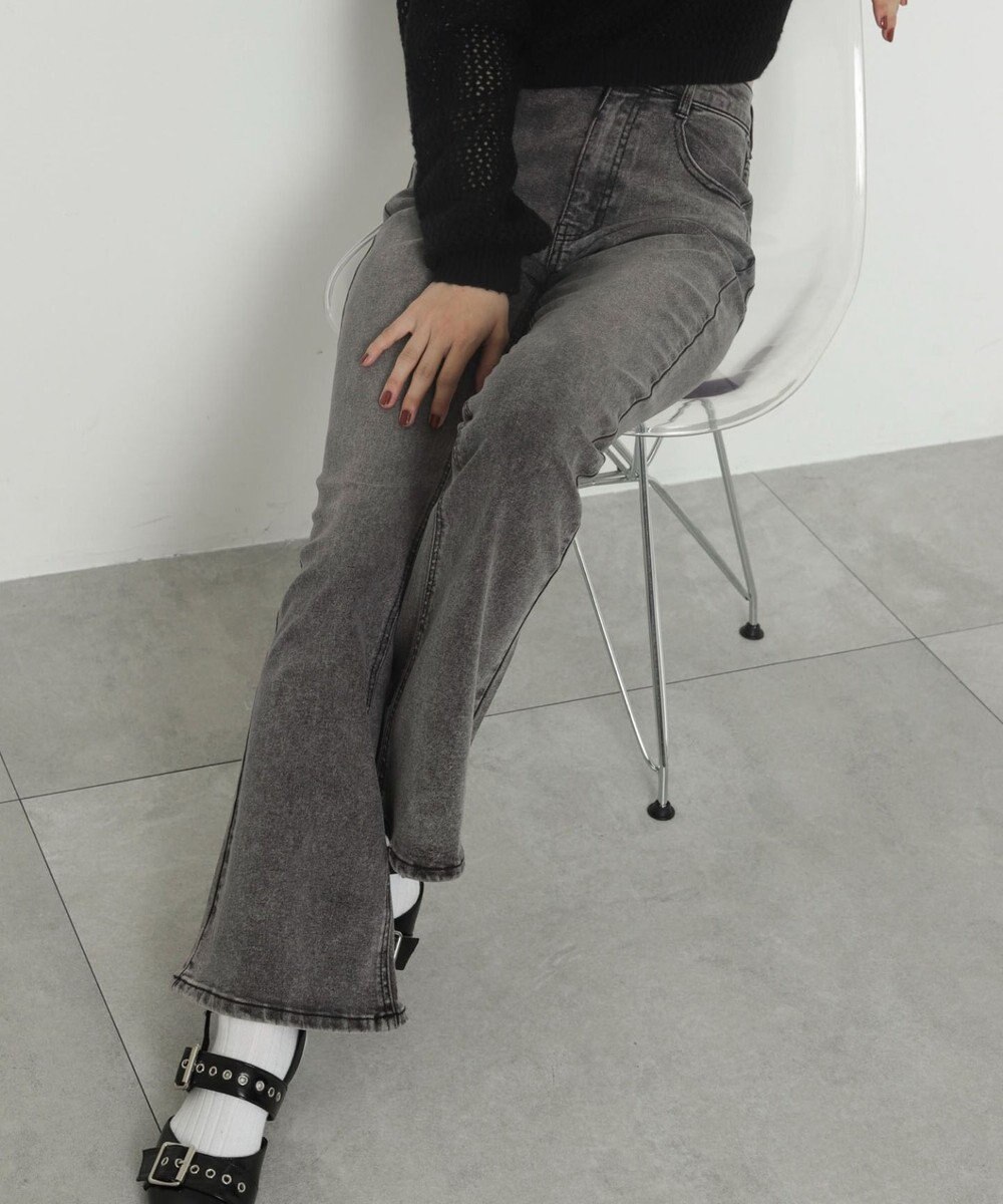 WEGO ストレッチフレアデニムパンツ 