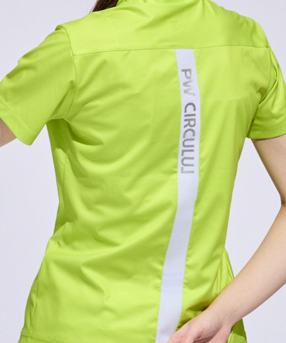 PW CIRCULUS 【WOMEN】メッシュコンビ モックネック  ゴルフウェア レディース 