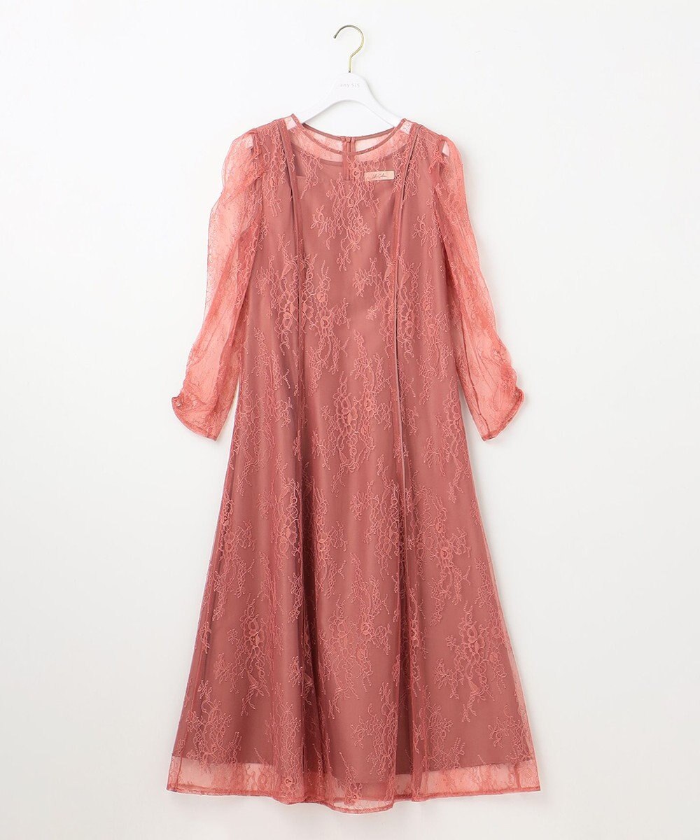 ANY SIS 【Lily Calin】クラシックナローレース ドレス 