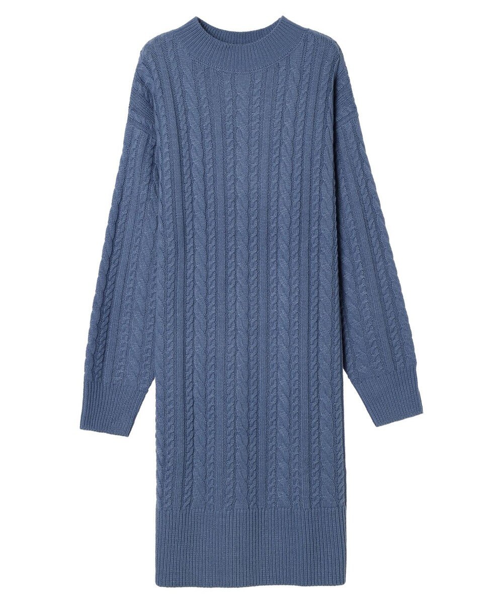 Green Parks ケーブルニットミニワンピース 