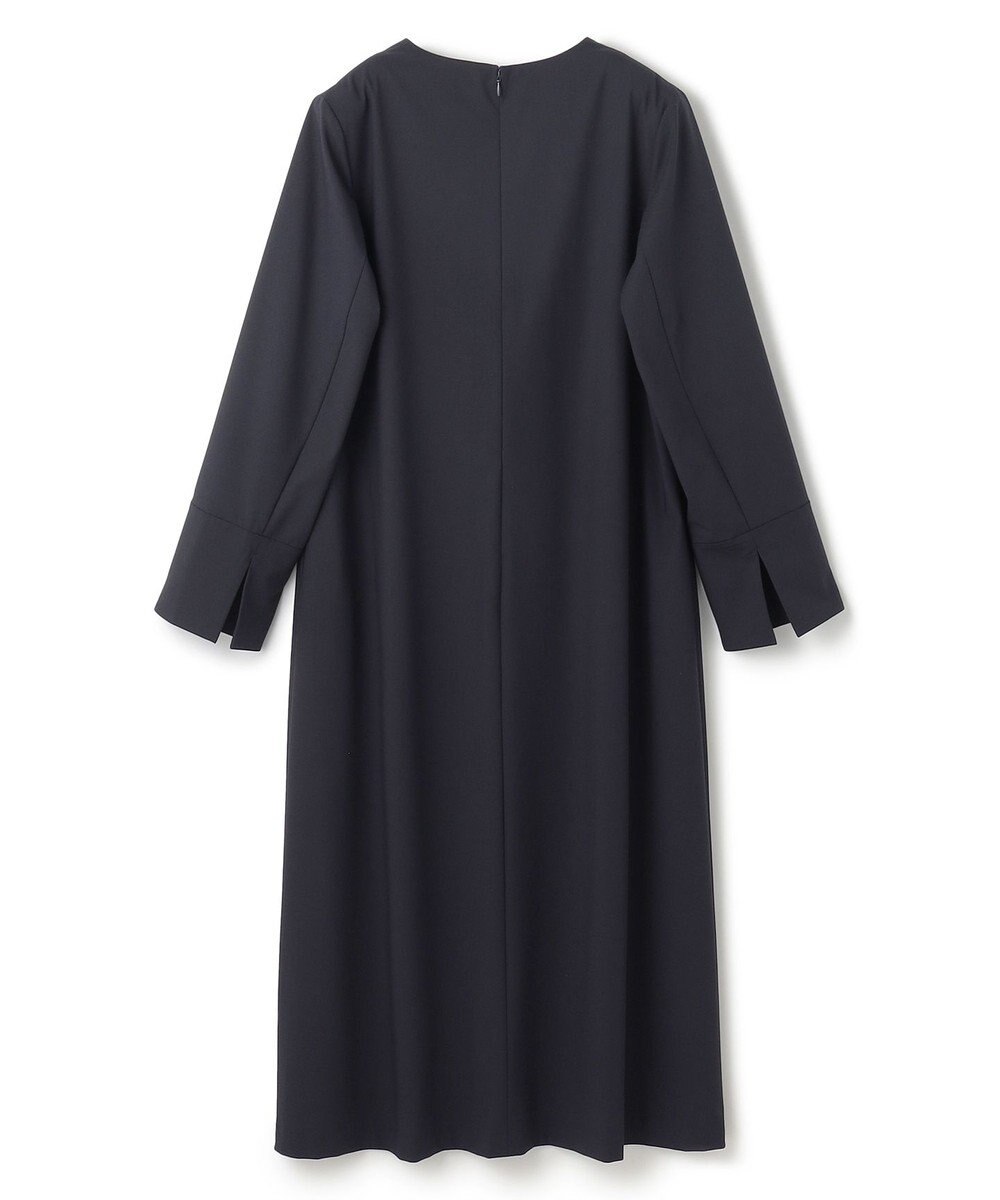 UNFILO ウールライク Vネックワンピース 