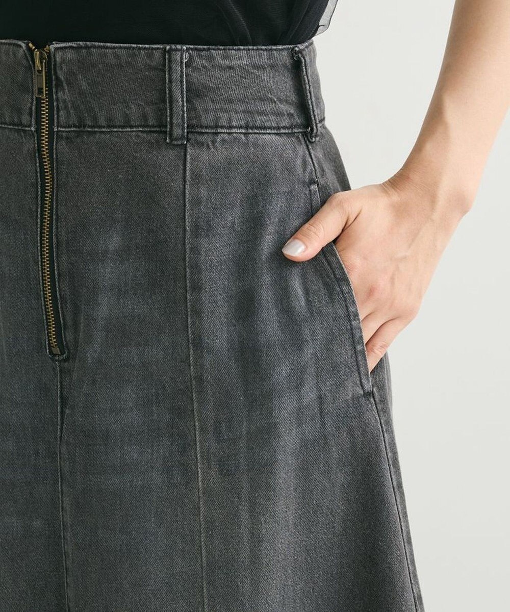 Green Parks フロントＺＩＰデニムスカート 