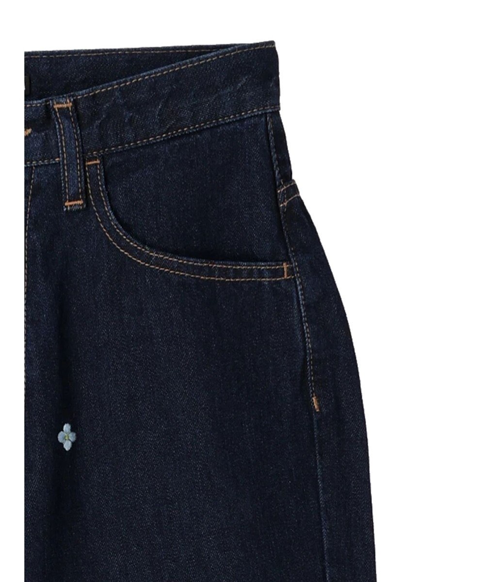 Green Parks ・Ｄｏｕｂｌｅ　Ｆｌａｇｓ　ハナ＆ハート　刺繍デニムパンツ 