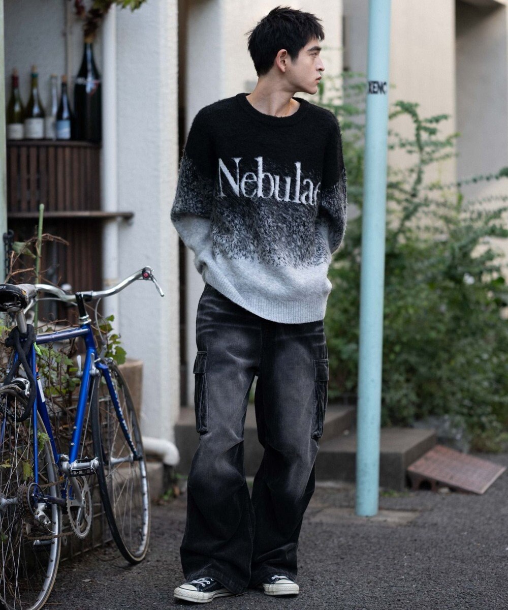 WEGO 【ユニセックス着用ITEM/MLサイズ展開】ファジーグラデーションプルオーバー 