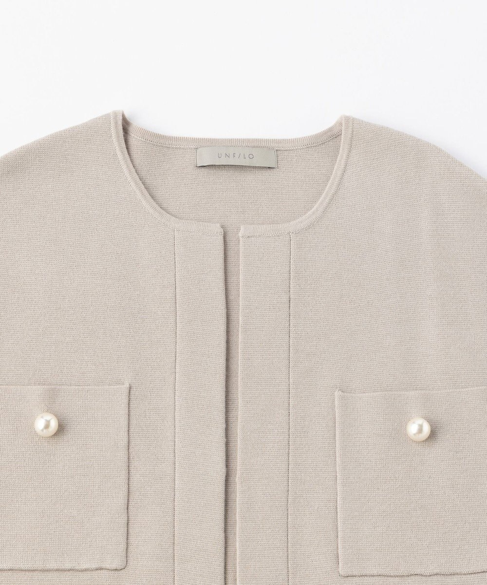 UNFILO 【VERYコラボ】パールボタンニットジレ 