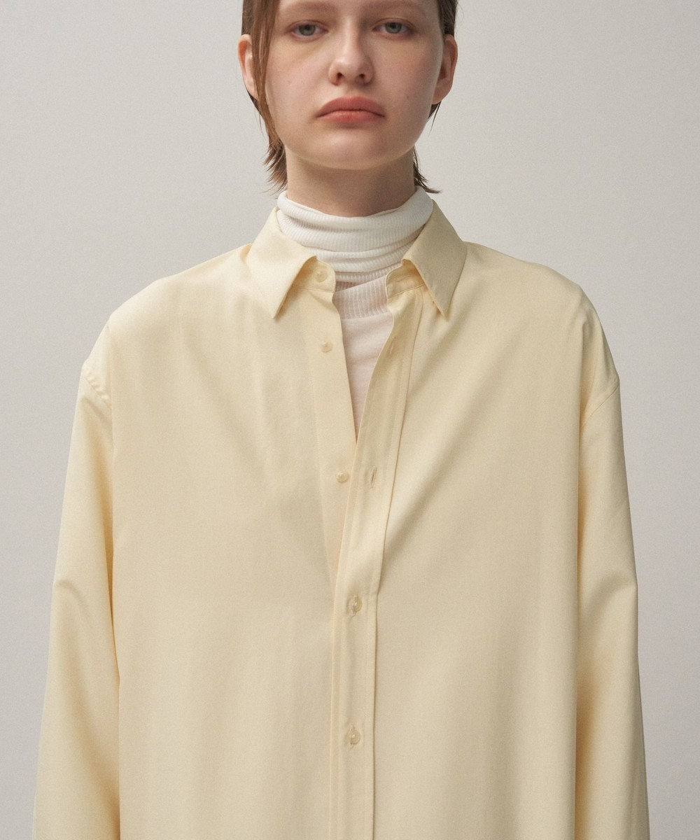 ATON SILK SUEDE | ボタンダウンシャツドレス 