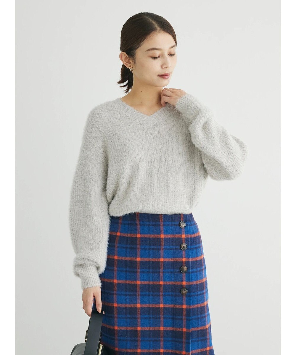 Green Parks フェザーＶネックニットプルオーバー 