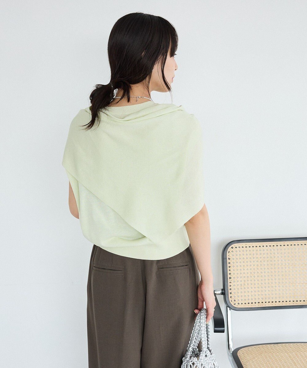 CRAFT STANDARD BOUTIQUE 【2点SET】ストール付きノースリーブニットプルオーバー 