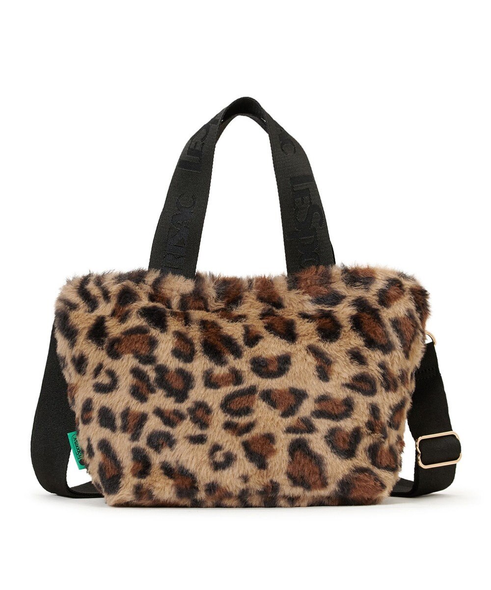 LeSportsac FUR E/W TOTE/レオパードフラッフィーファー 
