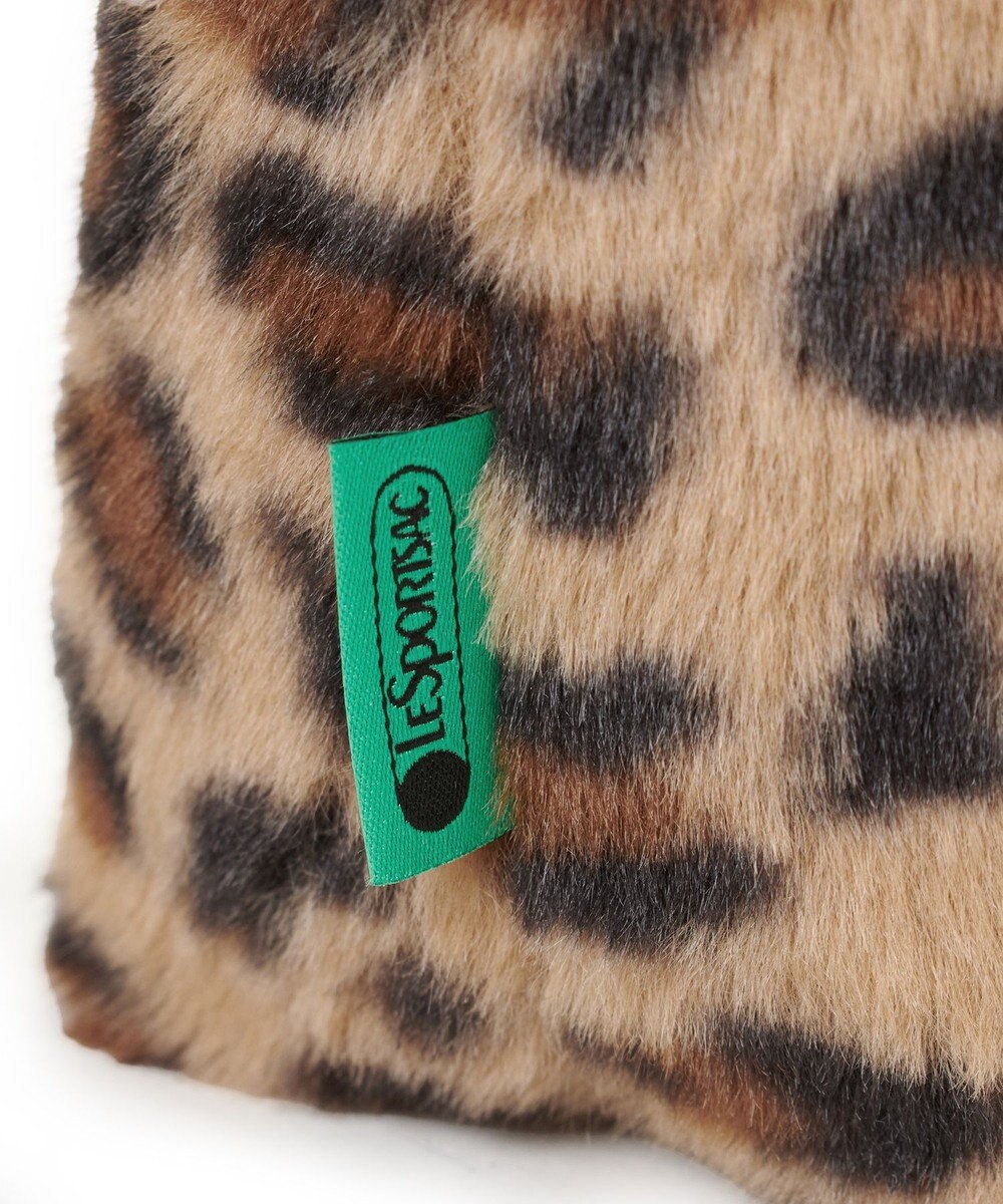 LeSportsac FUR E/W TOTE/レオパードフラッフィーファー 