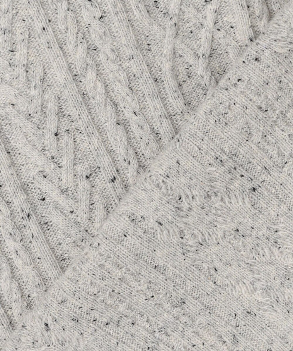 J.PRESS LADIES NEP クルーネック ケーブルニット 