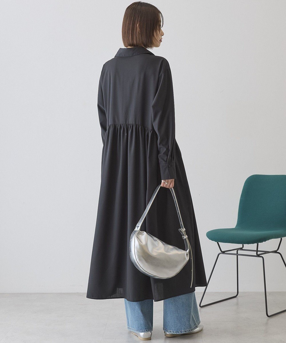 AMERICAN HOLIC 【イージーケア】ギャザーシャツワンピース 