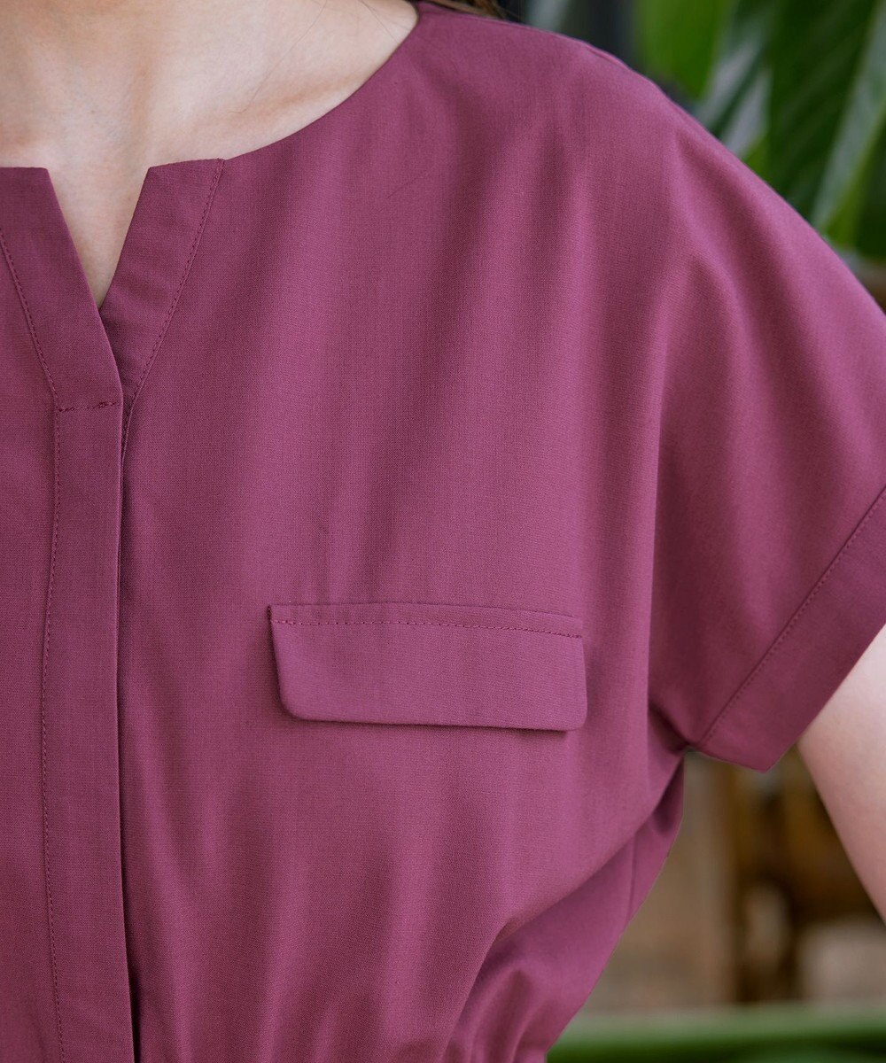 Tiaclasse 【洗える】フラップポケットワンピース 