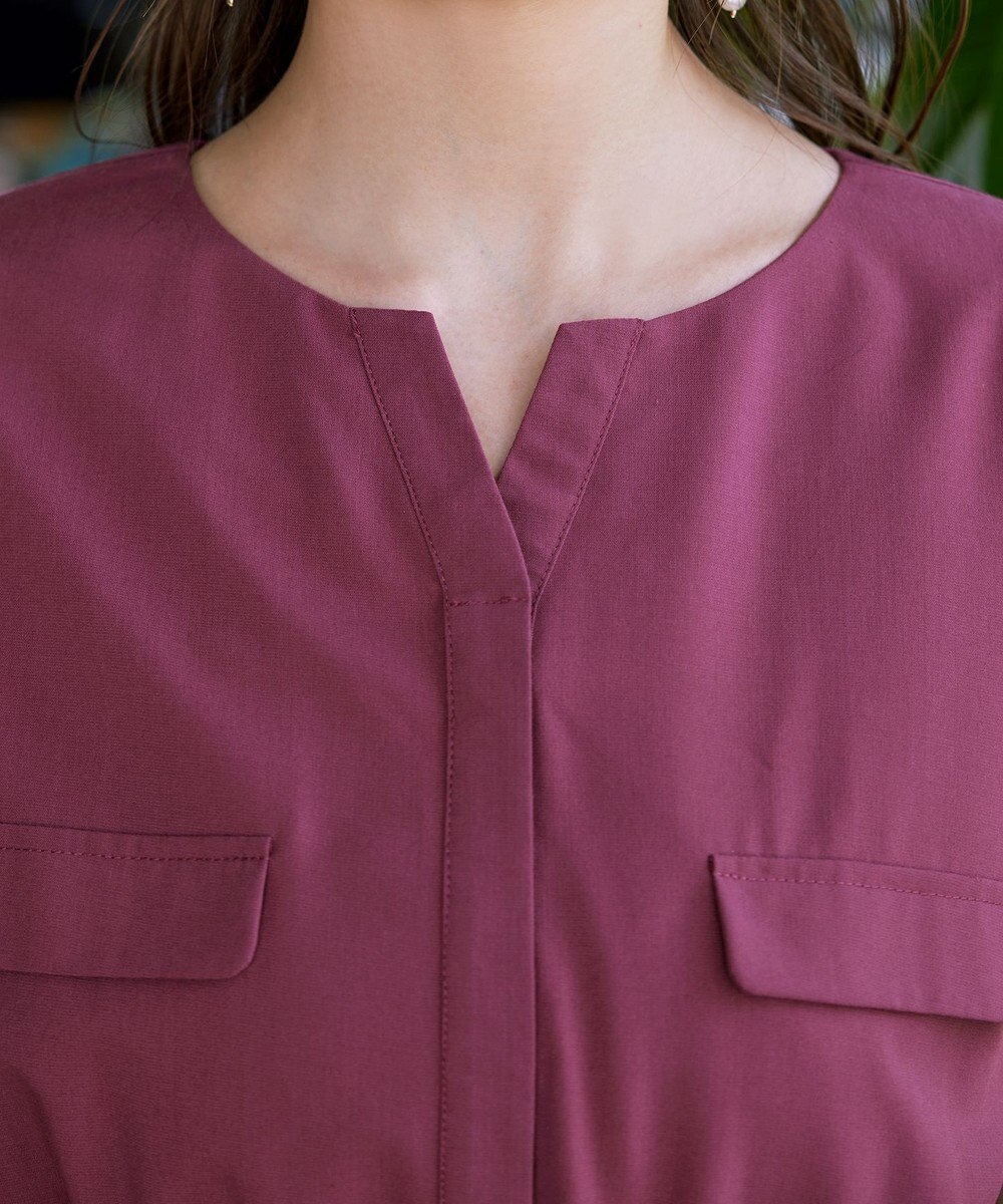 Tiaclasse 【洗える】フラップポケットワンピース 