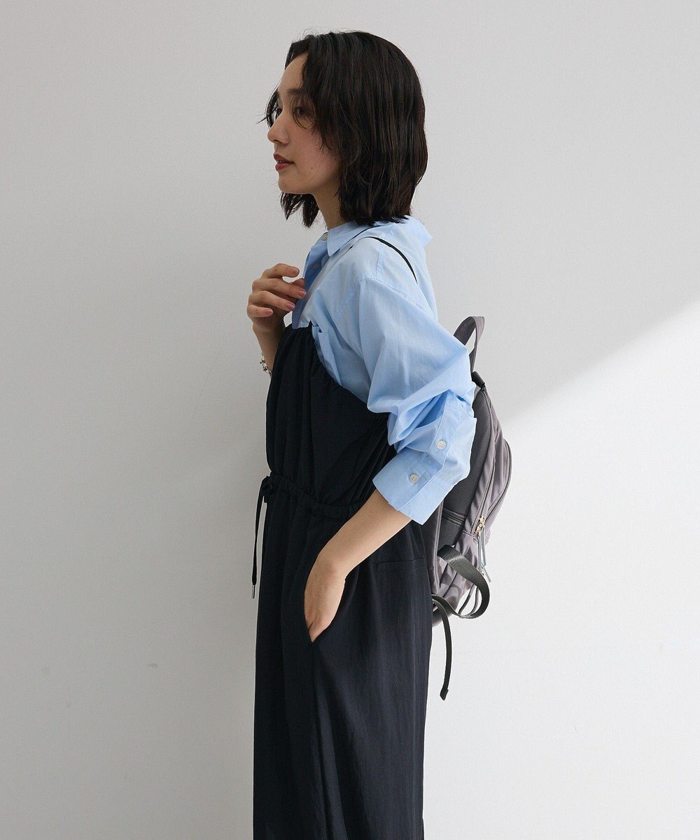 Green Parks 胸元バルーンワイドシルエットサロペット 