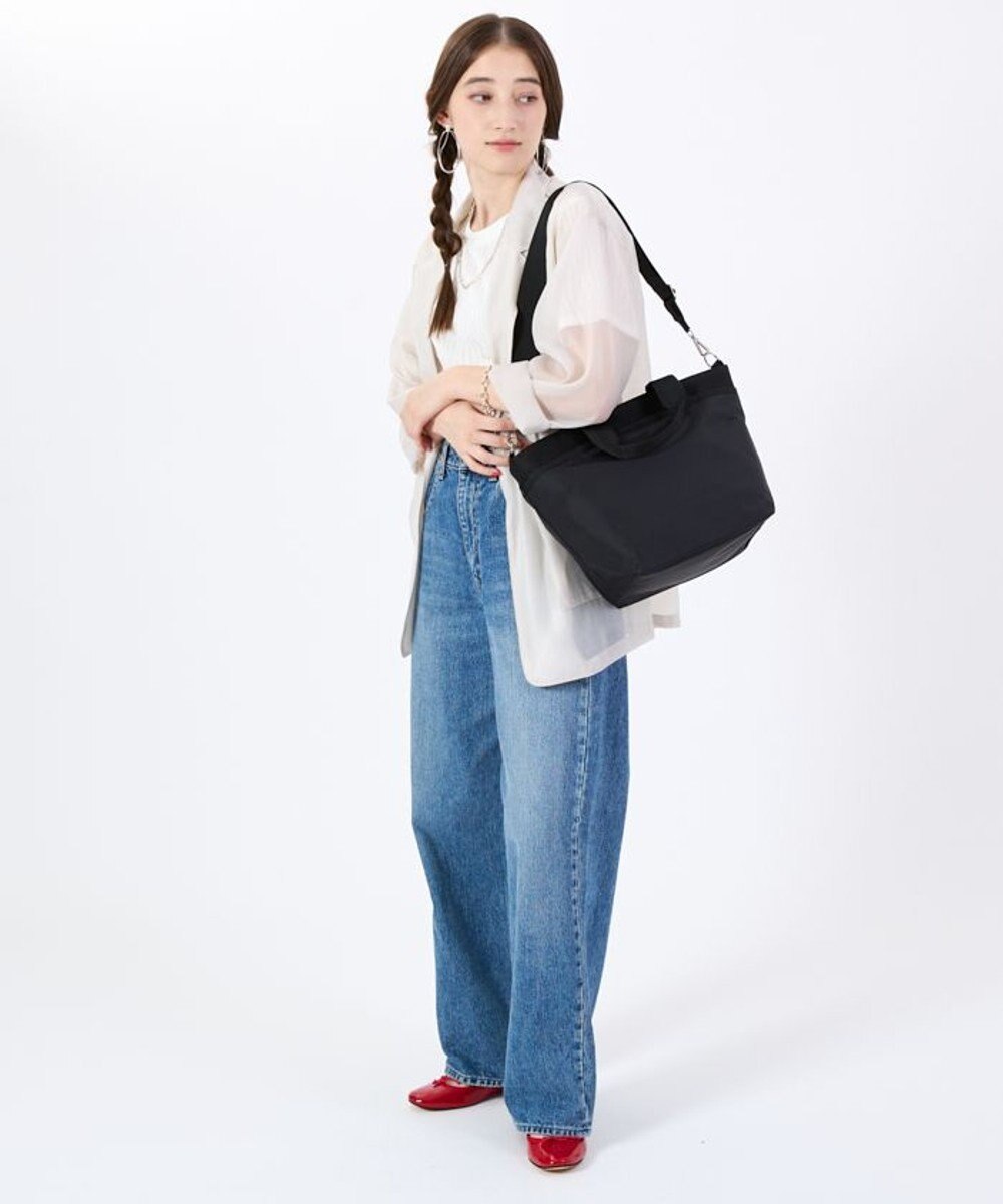 LeSportsac BUCKET TOTE/リサイクルドブラックJP 