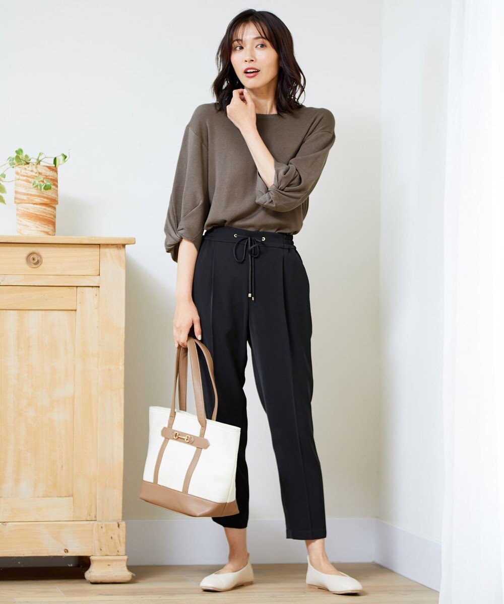 ANY 【ストレッチ/ウエストゴム】イージーケア美脚 パンツ 