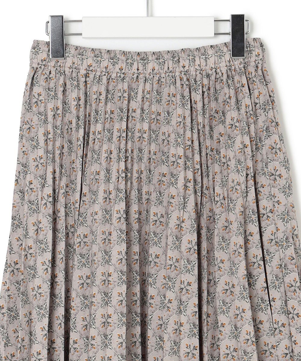 J.PRESS YORK STREET 【WOMEN】タイルプリント プリーツスカート 