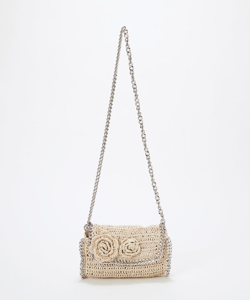 TOPKAPI 【TREASURE TOPKAPI】フラワーモチーフ チェーン ショルダーバッグ 