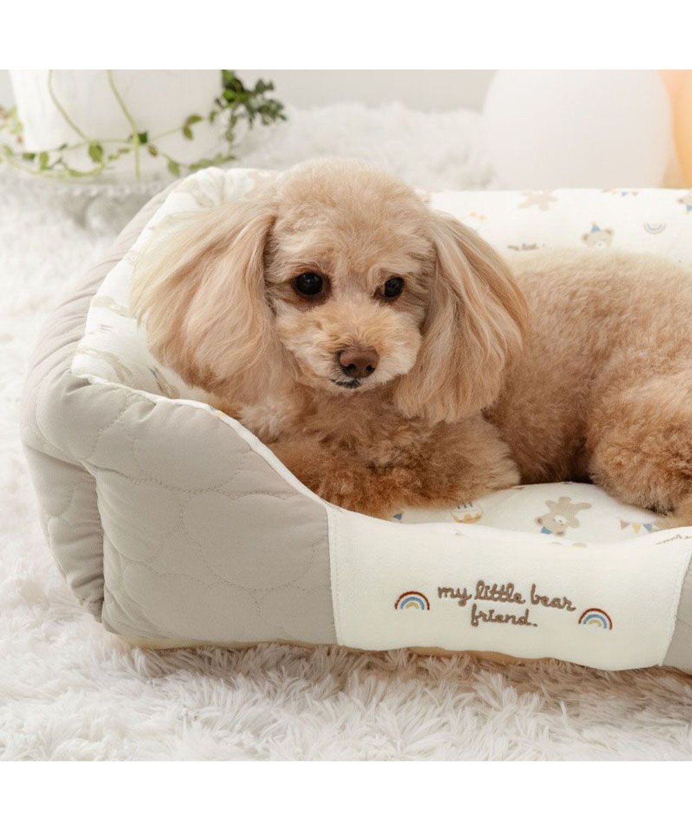 PET PARADISE ペットパラダイス くまちゃん キルトカドラー  Ｍ 57×45cm 