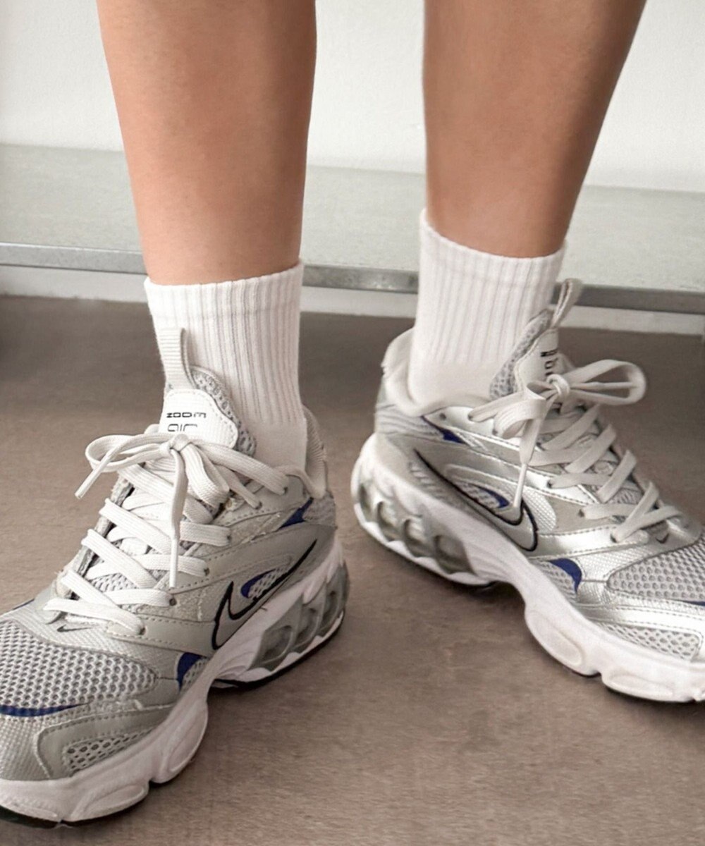 WEGO 手描き風刺繍アンクルパイルソックス 