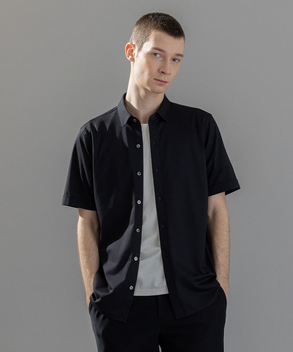 JOSEPH HOMME 新素材【洗える/ストレッチ】ハイゲージコットンジャージー 　レギュラーカラーシャツ 