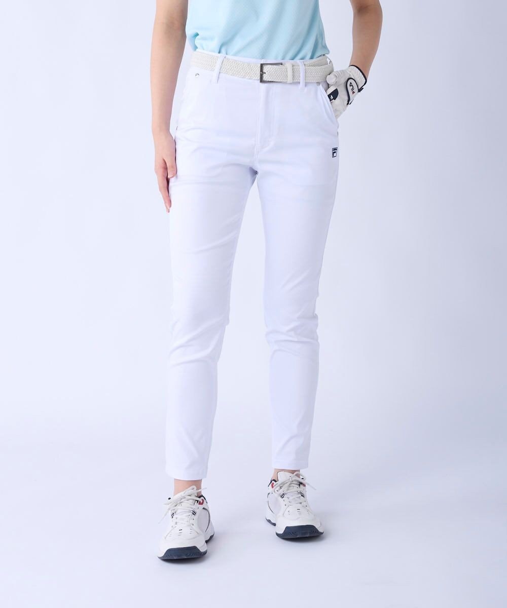 FILA GOLF／marie claire 【FILA GOLF】 ウェストロゴジャガードゴムツイルロングパンツ 