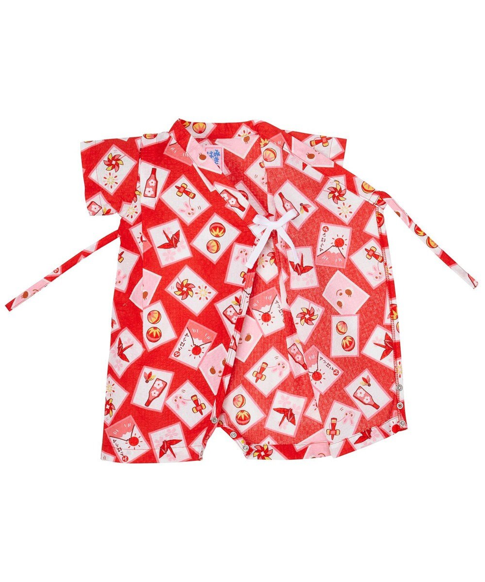 MIKI HOUSE HOT BISCUITS 【ミキハウス】【60-80cm】甚平オール 