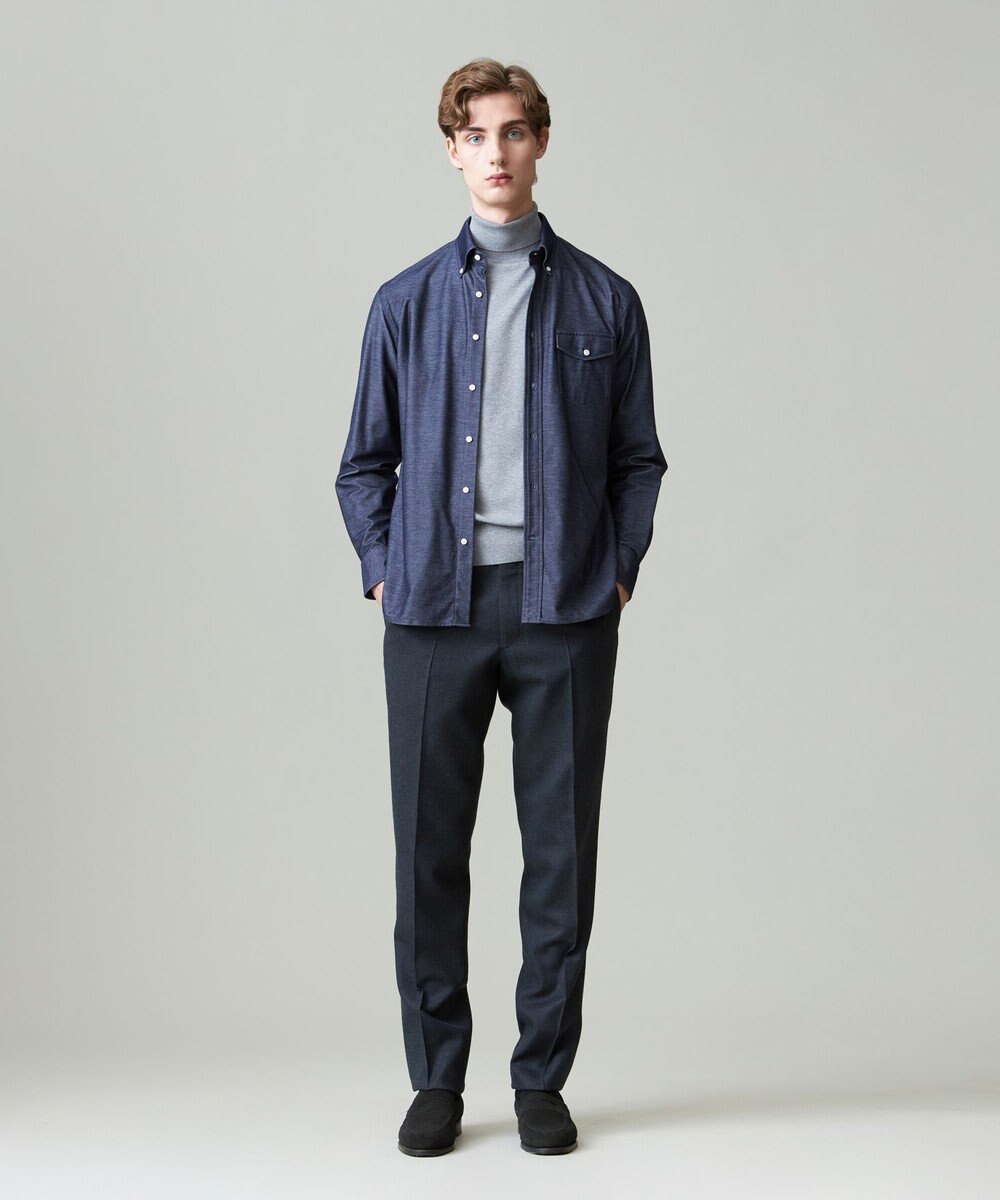 J.PRESS MEN KANEMASA KNITTING デニムジャージ シャツ 