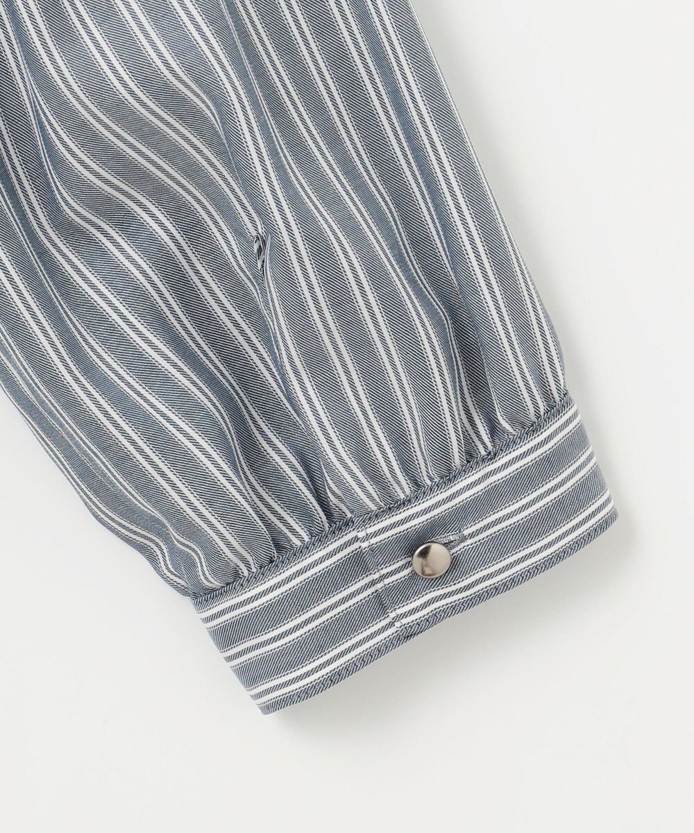 J.PRESS LADIES 【洗える】ウォッシャブルキュプラツイル ピンタック ブラウス 